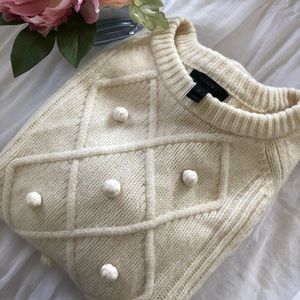 J. Crew Sweaters - “JUST IN” J. Crew cream sweater J. Crew Sweaters - “JUST IN” J. Crew cream sweater
